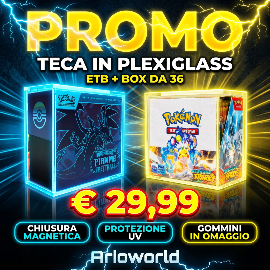 Bundle Teche Plexiglass Pokémon — ETB + Box 36 Buste